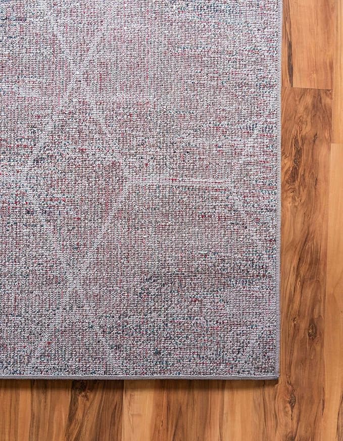 Unique Loom Trellis Frieze Collection Area Rug - Geometric (2' x 3', Blue Multi/ Ivory)