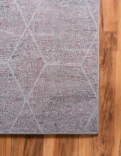 Unique Loom Trellis Frieze Collection Area Rug - Geometric (2' x 3', Blue Multi/ Ivory)