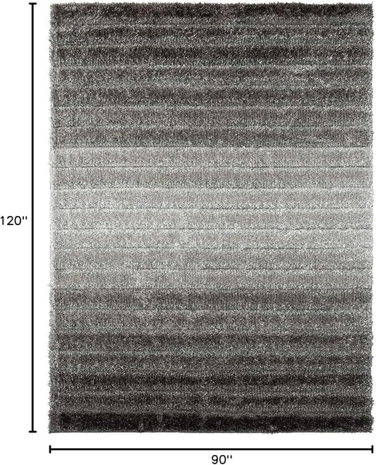 LUXE WEAVERS Lantanas Collection 7119 Grey 8x10 Modern Geometric Area Rug