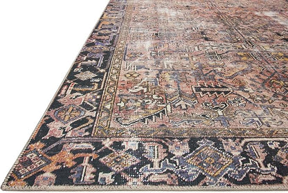 Loloi Chris Loves Julia Jules Collection JUL-02 Terracotta/Multi 5'-0'' x 7'-6'', .13" Pile Height, Area Rug