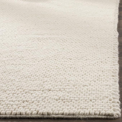 SAFAVIEH Natura Collection Accent Rug - 2' x 3', Ivory, Handmade Wool Blend, Textured Design, Ideal for Hallway, Bedroom, Foyer (NAT620A)