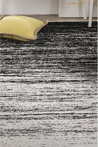 SAFAVIEH Area Rug 11x15 - Adirondack Collection - Large - Silver & Black, Modern Ombre Design, Non Shedding & Easy to Clean, Ideal for Living Room, Bedroom, Office, Dining Space (ADR113A)