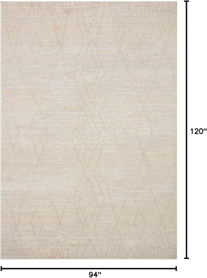 Loloi Kamala Collection KAM-03 Natural/Mist 7'-10" x 10' Area Rug