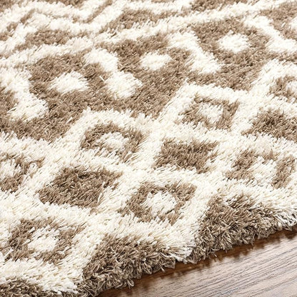 Livabliss Hapsburg Moroccan Shag Area Rug,6'7" x 9'6",Medium Brown