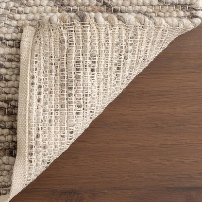 Rugs USA Marilyn Charcoal/Ivory, 8'6" x 11'6", Hand Woven, Marled, Wool, Soft and Cozy, High Traffic, Stain Resistant, Easy Clean, Durable Area Rug for Bedroom, Living Room, Dining, Den, Foyer