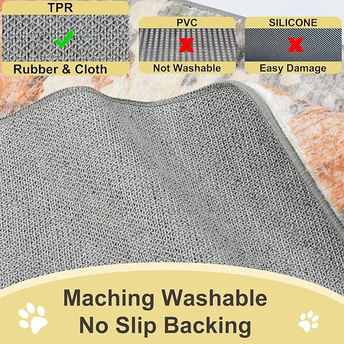 COMSLE Door Mat Soft Absorbent Indoor Front Entryway Rug Machine Washable Entrance Mats for Muddy Paws Non Slip Throw Rugs 32" x 48" Doormat for Inside Foyer Bedroom - Yellow