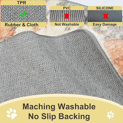 COMSLE Door Mat Soft Absorbent Indoor Front Entryway Rug Machine Washable Entrance Mats for Muddy Paws Non Slip Throw Rugs 32" x 48" Doormat for Inside Foyer Bedroom - Yellow
