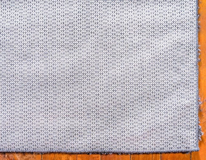 Unique Loom Davos Shag Collection Area Rug - Solid (2' 7" x 20' Runner, Peppercorn)