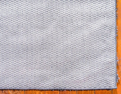 Unique Loom Davos Shag Collection Area Rug - Solid (2' 7" x 20' Runner, Peppercorn)