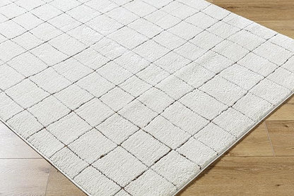 Livabliss x Our PNW Home Cascade Minimalist Area Rug, 9'2" x 12', Ivory