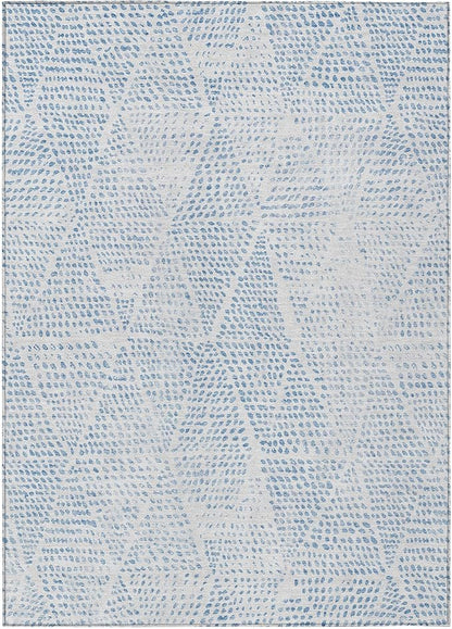 Addison Rugs Chantille ACN591 Denim 9' x 12' Indoor Outdoor Area Rug, Easy Clean, Machine Washable, Non Shedding, Bedroom, Living Room, Dining Room, Kitchen, Patio Rug