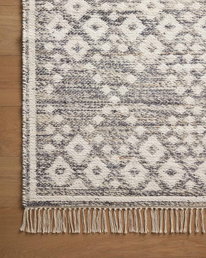 Loloi Angela Rose Rivers Collection RIV-01 Denim/Ivory 9'-3" x 13' Reversible Area Rug