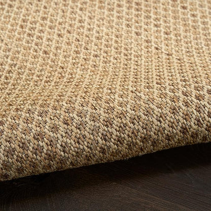 Nourison Home Courtyard Jute 8' x 10' Area Rug - Easy Clean, Non Shedding, Bed Room, Living Room, Dining Room, Kitchen (8' x 10')