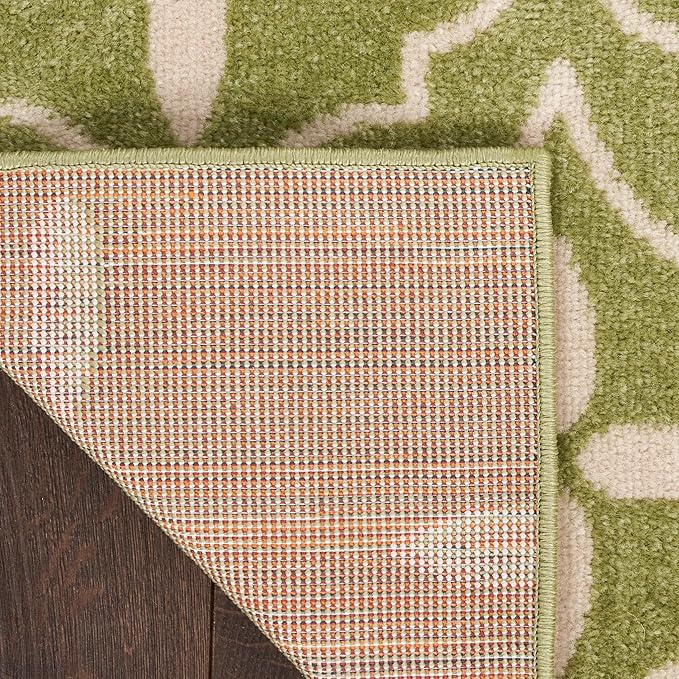 Nourison Home Nourison Essentials Green Ivory 2'2" x 7'6" Area Rug - Easy Clean, Non Shedding, Bed Room, Living Room, Dining Room, Kitchen (8' Runner)
