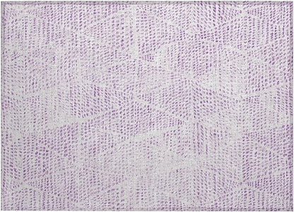 Addison Rugs Chantille ACN591 Purple 1'8" x 2'6" Indoor Outdoor Area Rug, Easy Clean, Machine Washable, Non Shedding, Bedroom, Living Room, Dining Room, Kitchen, Patio Rug