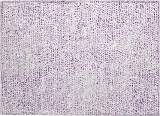 Addison Rugs Chantille ACN591 Purple 1'8" x 2'6" Indoor Outdoor Area Rug, Easy Clean, Machine Washable, Non Shedding, Bedroom, Living Room, Dining Room, Kitchen, Patio Rug