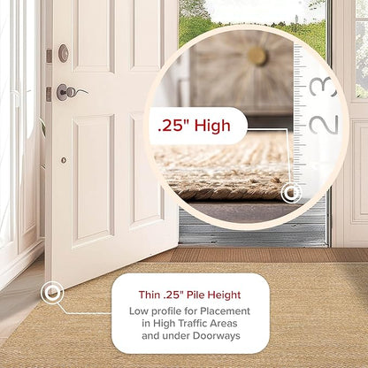 nuLOOM Alessi Solid Farmhouse Cotton Area Rug, 3x5, Beige