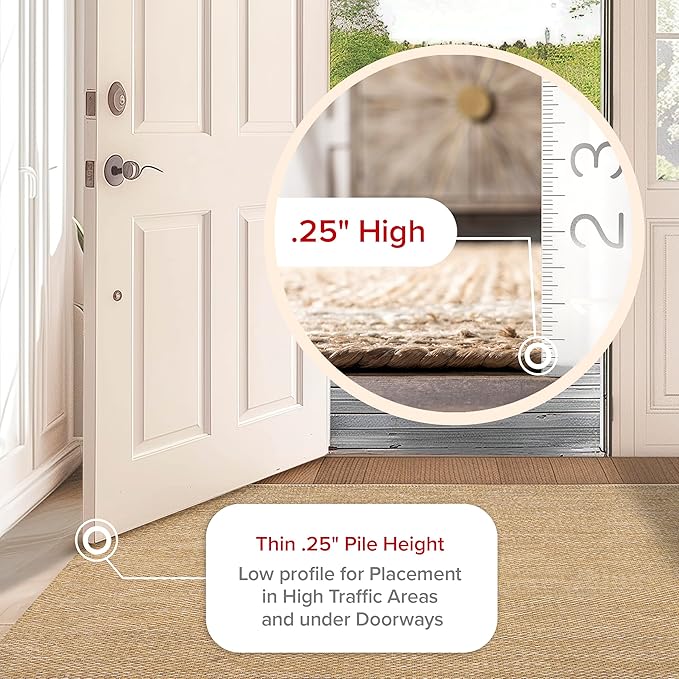nuLOOM Alessi Solid Farmhouse Cotton Area Rug, 6x9, Beige