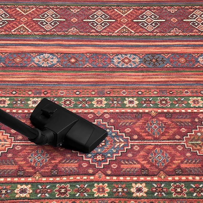 Keen Home Design 2x3 Rug - Machine Washable Entry Rug with Non-Slip Backing, Ideal for Enteryway, Kitchen, Bathroom, Laundry Room - Vintage, Easy Clean, Durable, Low Pile Rug - (2' x 3')