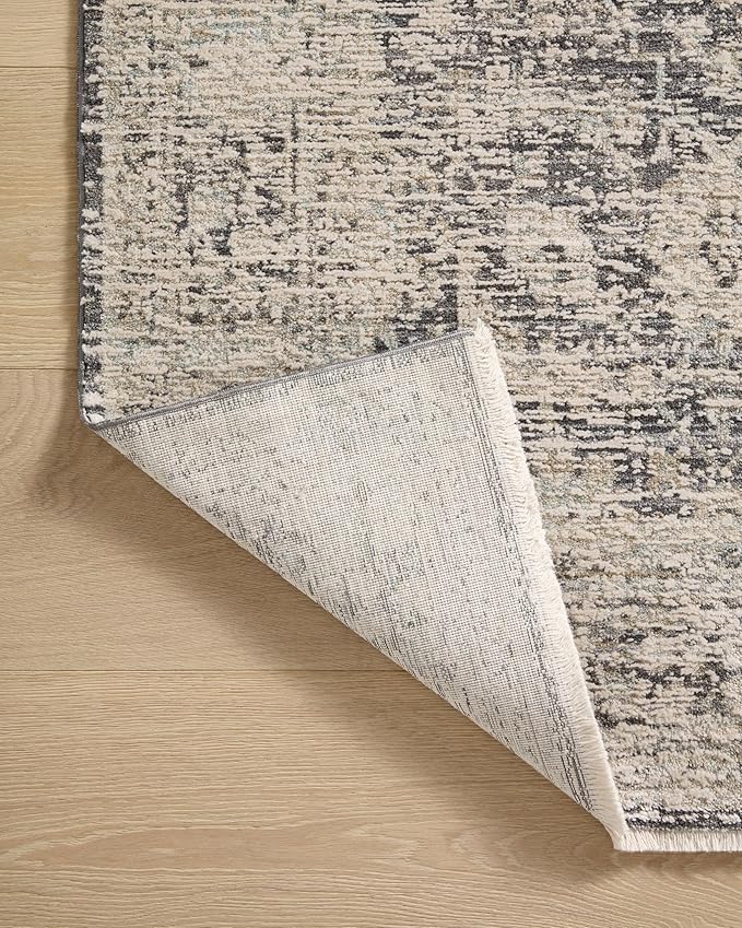 Loloi Amber Lewis Alie Collection ALE-05 Charcoal/Beige 11'-6'' x 15'-7'', .13'' Pile Height, Area Rug