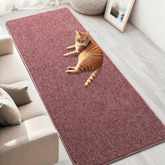 HQAYW 2x6 Soft Runner Rug for Hallways, Thickened Memory Foam Small Throw Bedside Rugs for Bedroom Living Room, Low Pile Washable Non Slip Carpet for Teens Kids Nursery Dorm Decor, Dark Red