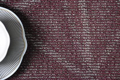 Furnish my Place Geometrical Pattern Indoor/Outdoor Refine Burgundy Abstract Area Rug, Doorway Mat, Contemporary Rug for Living Room, Entryway, Made in USA - 2' x 3' Oval