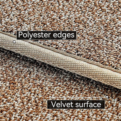 Runner Rug with Non Slip Rubber Backing, Washable Soft Floor Carpet for Kitchen, Hallway, Entryway Indoor, Bedroom, Laundry, Low Pile Area Rugs, Solid color with Pointillism style, 2*8 ft BROWN