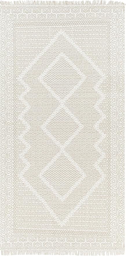 Mark&Day Wool Rugs, 9x12 Nishnabotny Cottage Medium Beige Area Rug, Beige Carpet for Living Room, Bedroom or Kitchen (8'10" x 12')