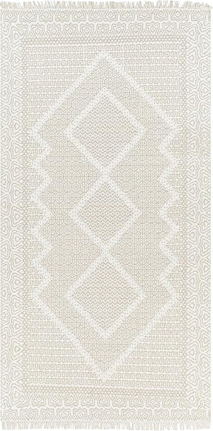 Mark&Day Wool Rugs, 5x7 Nishnabotny Cottage Medium Beige Area Rug, Beige Carpet for Living Room, Bedroom or Kitchen (5' x 7'6")