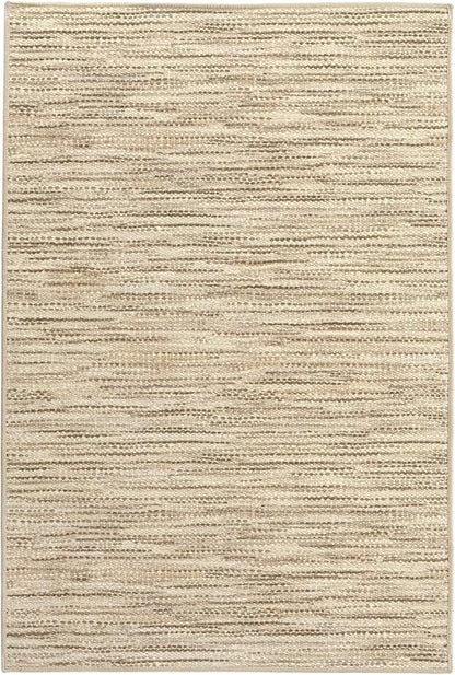Dash & Albert Clay Natural Machine Washable Rug, 7.5 X 9.5 Feet, Natural Stripe Pattern - Premium Luxury Hotel Quality Soft Breathable Hypoallergenic Machine Washable Easy Care All Season Comfortable