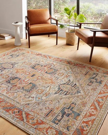 Loloi Jocelyn Collection JOC-01 Sand/Multi 2'-3" x 7'-6" .38" Thick Runner Rug