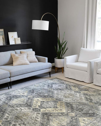 Loloi II Skye Collection SKY-09 Graphite/Silver 2'-3" x 3'-9" Accent Rug