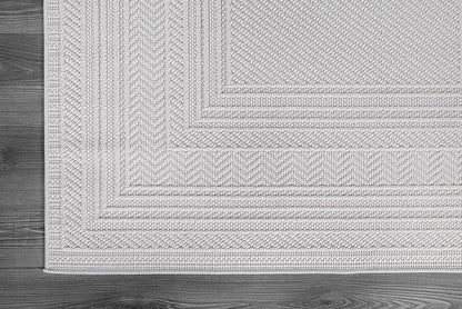 Micro Loop Indoor Rug White 5x7 Boho Geometric Neutral Area Rugs for Living Room Soft Luxury Modern Low and High Pile Durable Stain Resistant Non-Shedding Indoor Area Carpet 5 x 7