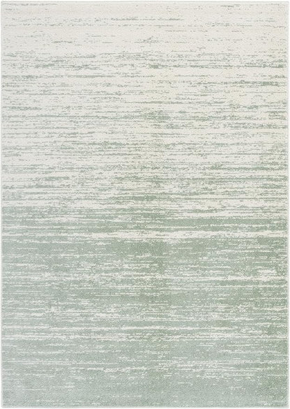 SAFAVIEH Area Rug 6x9 - Adirondack Collection - Sage & Ivory, Modern Ombre Design, Non Shedding & Easy to Clean, Ideal for Living Room, Bedroom, Office, Dining Space (ADR113X)