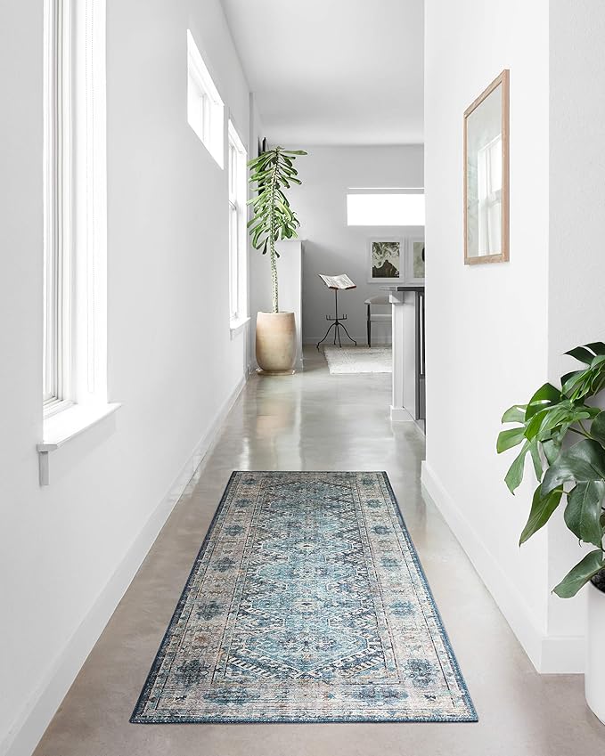 Loloi Skye Collection SKY-03 Denim/Natural 9'-0" x 12'-0" Area Rug