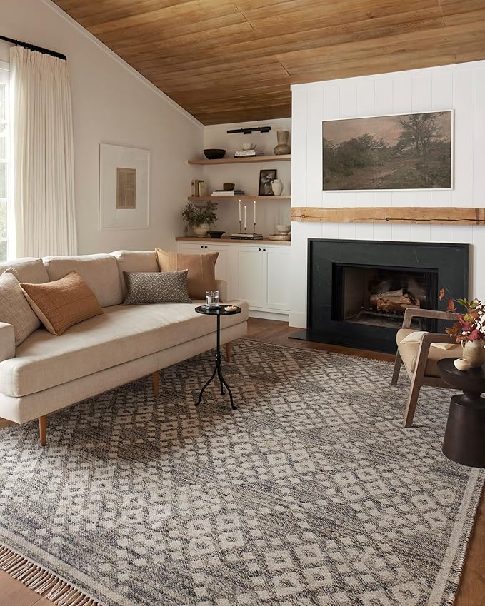Loloi Angela Rose Rivers Collection RIV-01 Denim/Ivory 2'-6" x 7'-6" Reversible Runner Rug