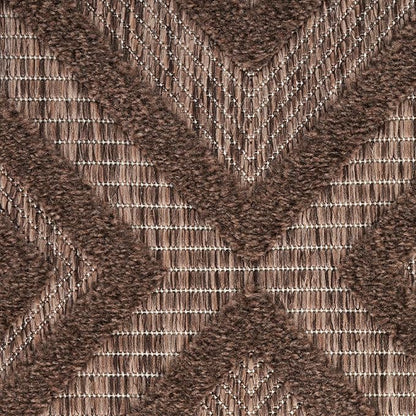 Nourison Home Versatile Brown 2'2" x 7'6 Area Rug - Easy Clean, Non Shedding, Bed Room, Living Room, Dining Room, Kitchen (8' Runner)