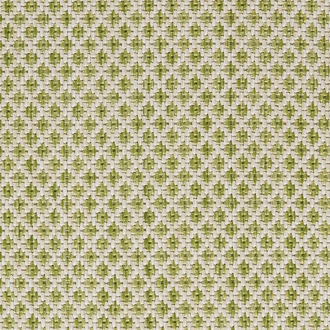 Nourison Home Courtyard Ivory Green 4' x Square Area Rug - Easy Clean, Non Shedding, Bed Room, Living Room, Dining Room, Kitchen (4' x Square)
