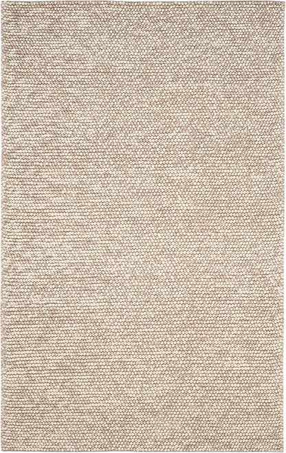 SAFAVIEH Area Rug 5x8 - Natura Collection - Beige, Handmade Wool Blend, Textured Design, Ideal for Living Room, Bedroom, Dining Space (NAT620B)