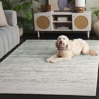 SAFAVIEH Area Rug 6x8 - Adirondack Collection - Sage & Ivory, Modern Ombre Design, Non Shedding & Easy to Clean, Ideal for Living Room, Bedroom, Office, Dining Space (ADR113X)