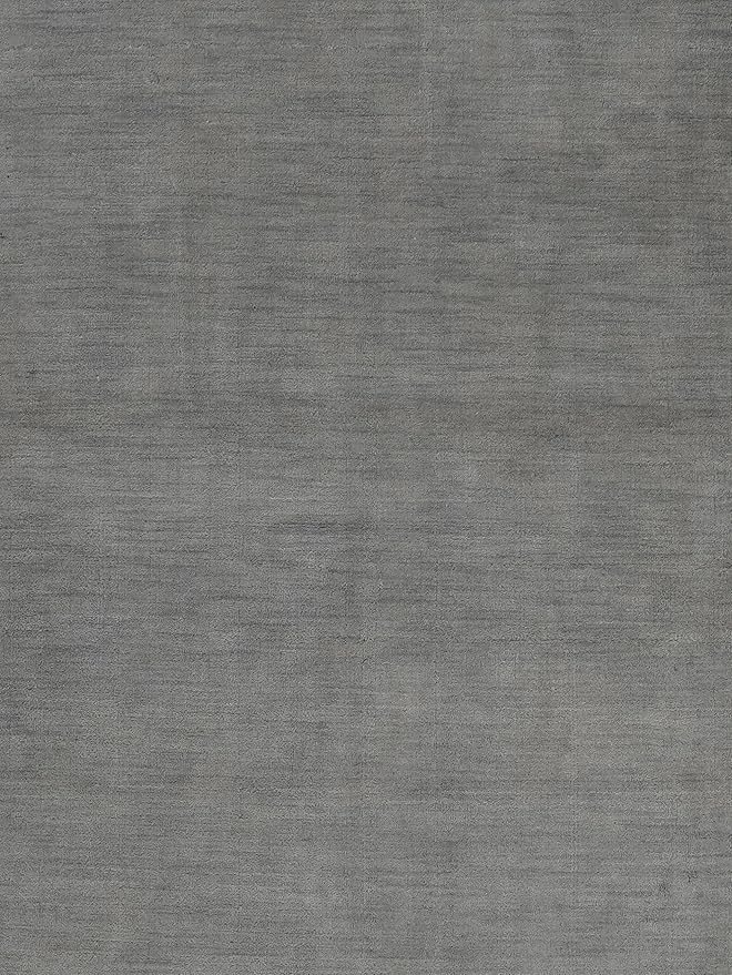 Hand Knotted Loom Wool ECO-Friendly Area Rugs - 6'x6', Octagon, Light Blue Color, Solid Plain Design, High Pile Handmade Anti Skid Area Rugs for Living Room, Bed Room (L00111)