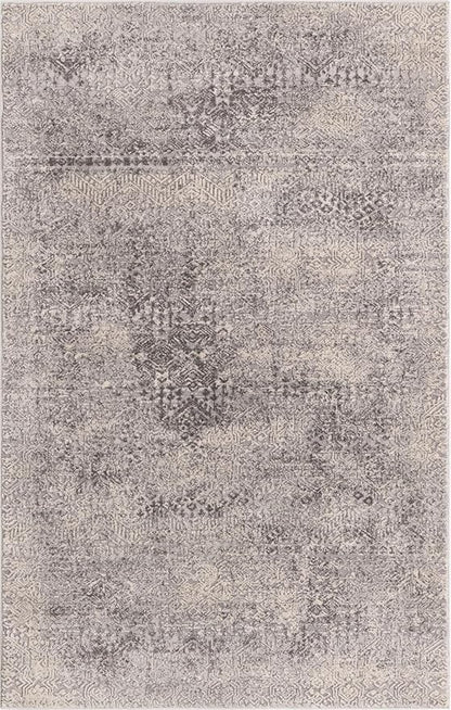 Unique Loom Finsbury Collection Area Rug - Sarah (3' 3" x 5' 3" Rectangle, Gray/ Ivory)