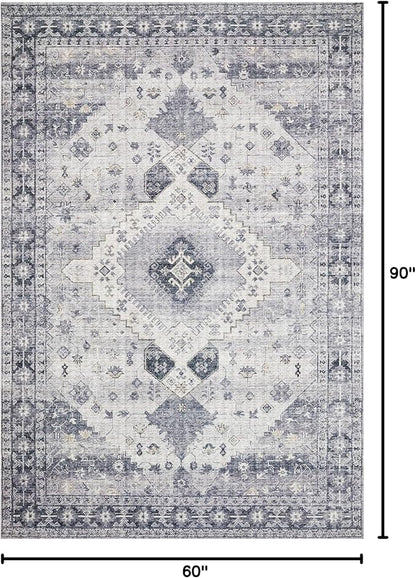 Loloi II Skye Collection SKY-02 Silver/Grey 5'-0" x 7'-6" Area Rug