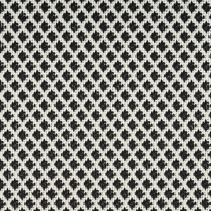 Nourison Home Courtyard Black White 8' x 10' Area Rug - Easy Clean, Non Shedding, Bed Room, Living Room, Dining Room, Kitchen (8' x 10')