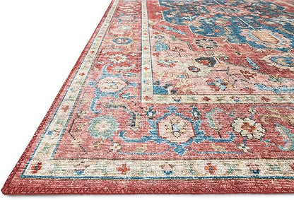 Loloi II Skye Collection SKY-05 Brick/Ocean 5'-0" x 7'-6" Area Rug