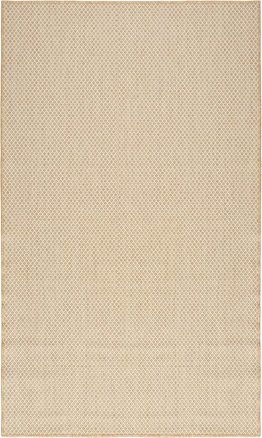 Nourison Home Courtyard Natural 2' x 3' Area Rug - Easy Clean, Non Shedding, Bed Room, Living Room, Dining Room, Kitchen (2' x 3')