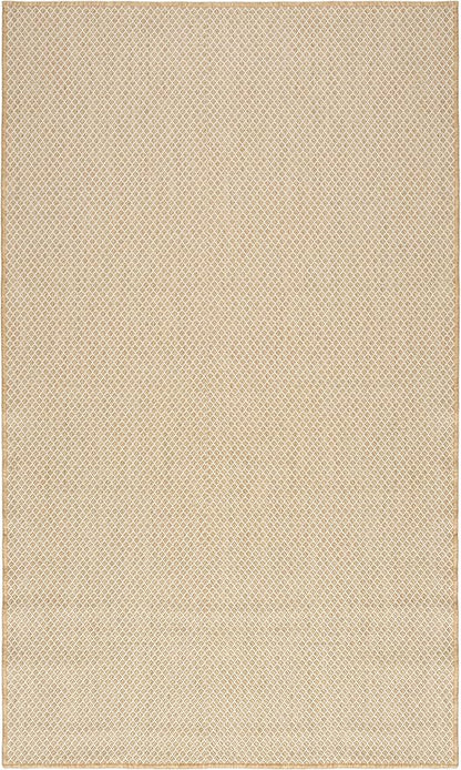 Nourison Home Courtyard Natural 2' x 3' Area Rug - Easy Clean, Non Shedding, Bed Room, Living Room, Dining Room, Kitchen (2' x 3')