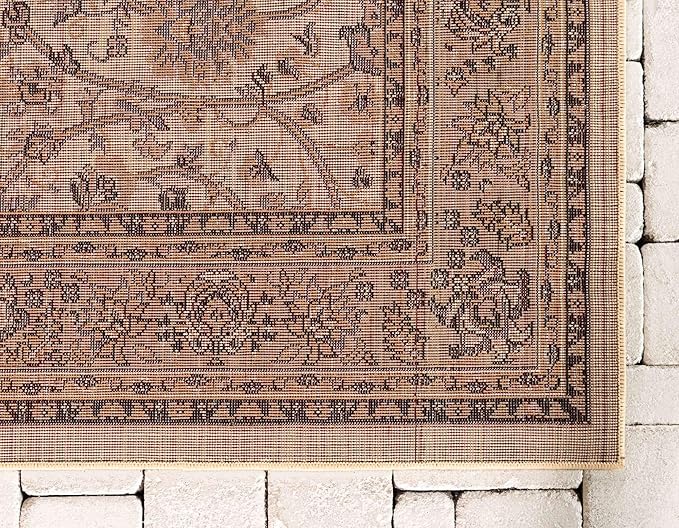 Unique Loom Sialk Hill Collection Area Rug - Washington (2' 2" x 3' 1" Rectangle Ivory/Black)