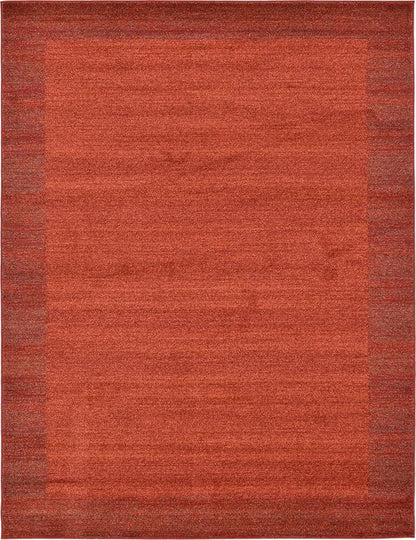 Rugs.com Angelica Collection Rug – 10' x 13' Terracotta Medium Rug Perfect for Living Rooms, Large Dining Rooms, Open Floorplans