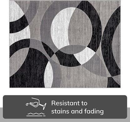 Well Woven Dulcet Bingo Grey Modern Geometric 2'7" x 3'11" Area Rug